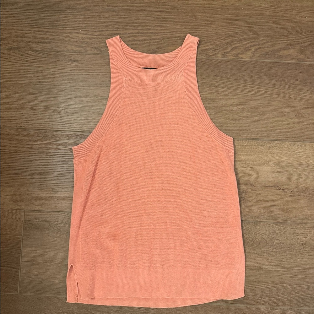 Banana Republic Peach Sleeveless Sweater Knit Top XXS Petite
